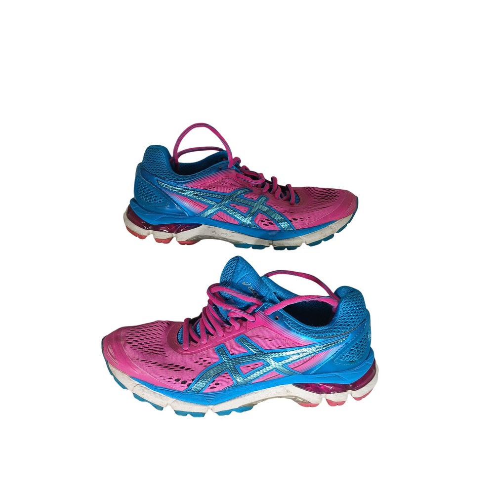 ASICS Gel-Nimbus 17 Size 8 Pink Blue T5D5N Running Shoes Neon Y2K Athleisure